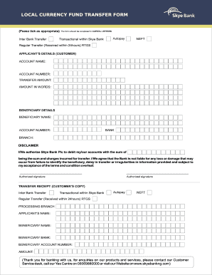 Polaris Bank Form a