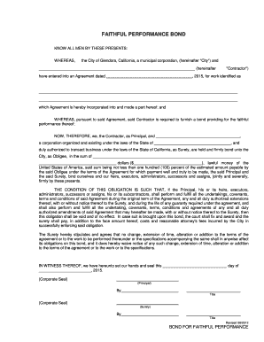 CITY of GLENDORA City Hall  Form