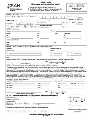 CSAN Enrollment Form