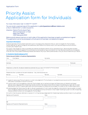 Priority Assist Brochure Telstra  Form