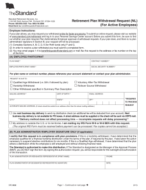 Retirement Plan Withdrawal Request NL for Active Employees, 8530 PDF GR 70386  Form