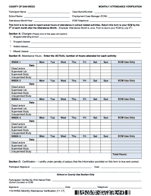  San Diego Attendance Verification 2017-2024