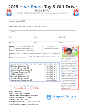 Toy and Gift Drive Solicitation and Reply Indd  Form