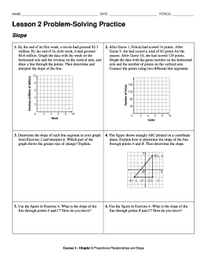 Lesson 2 Problem Solving Practice Answer Key  Form