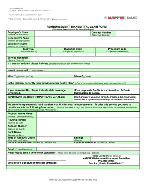  REIMBURSEMENT TRANSMITTAL CLAIM FORM Ww2 Mapfrepr Net 2018-2024