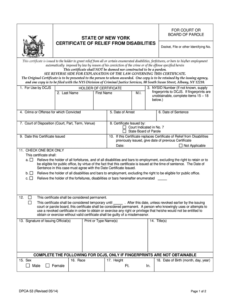 Get and Sign Dpca 53 2014-2022 Form