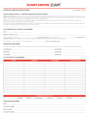 Stokvel Club Constitution Sample  Form