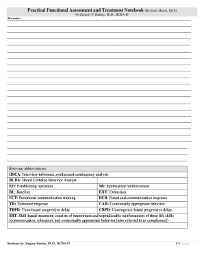 Practical Functional Treatment  Form