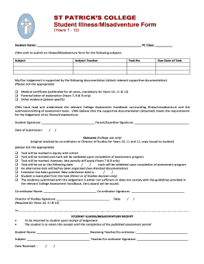 St Patrick&#039;s College Sutherland  Form