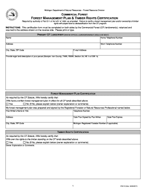 Dnr Storage and Space Request State of Michigan  Form