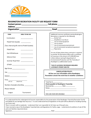 New Jersey Readington Township  Form