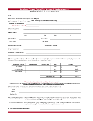 SUMMER PROGRAM PLANNING GUIDE University of Texas Rio  Form