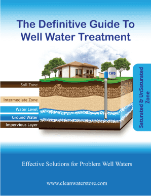 The Definitive Guide to Well Water Treatment Clean Water Store  Form