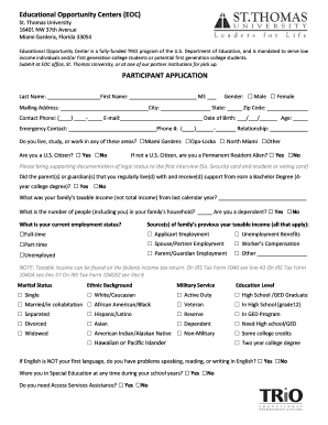 Eoc Application  Form