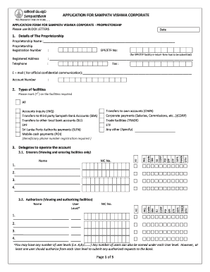 Sampath Vishwa Corporate  Form