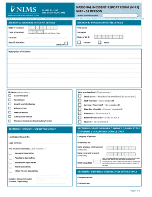 NIRF 01 PERSON  Form