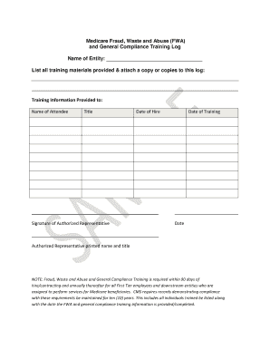 Medicare Fraud, Waste and Abuse FWA  Form