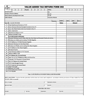 Vat Return Form Download