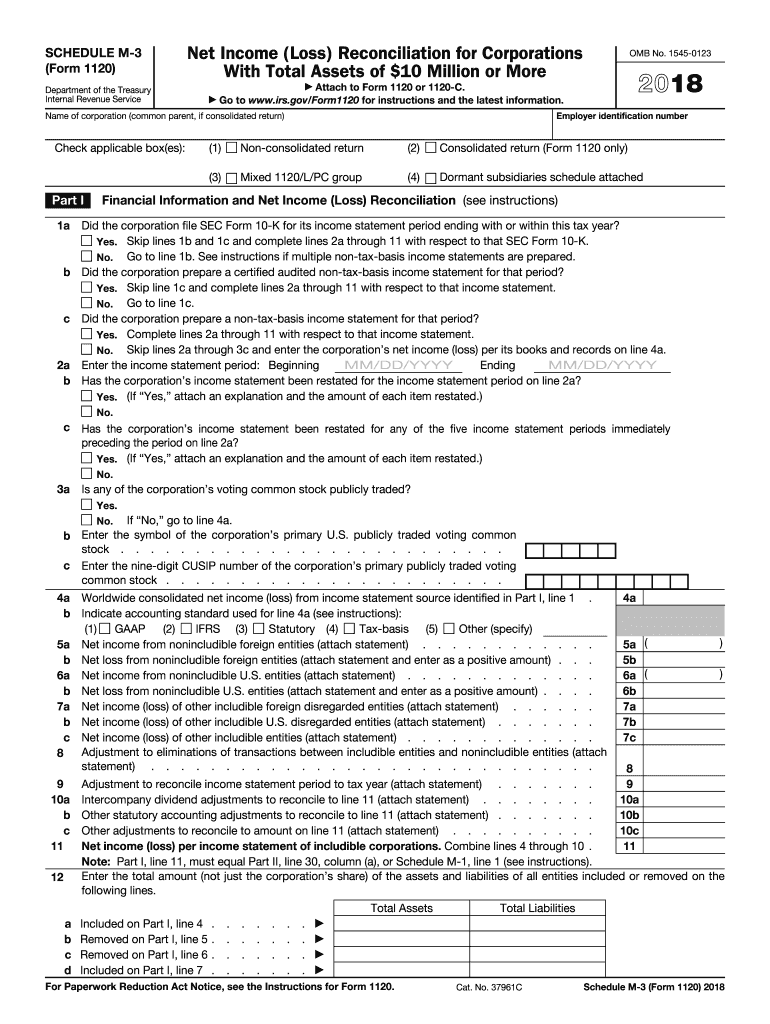  Irs M 3 Form 2018-2024