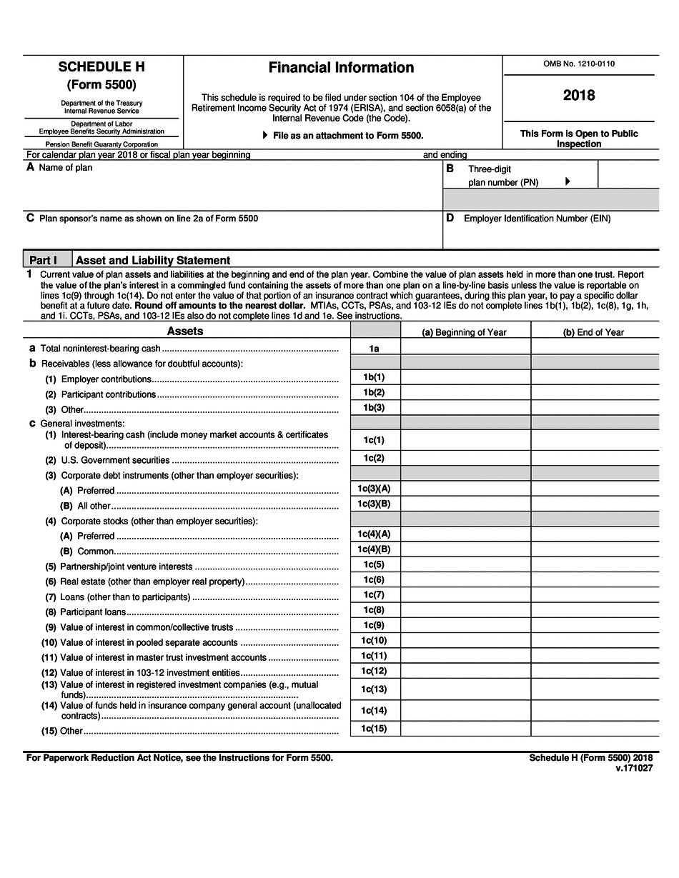  Search 5500 Filings 2018-2024