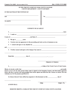 This Form Replaces CCO 1