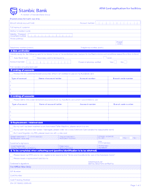 Apply for Unabridged Birth Certificate at Standard Bank  Form