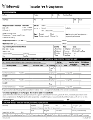  Emblemhealth Transaction Form Group Accounts 2018-2024