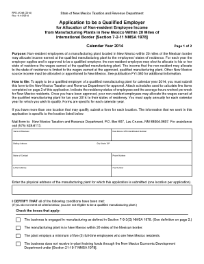 Application to Be a Qualified Employer RPD 41248  Form