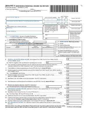 PIT 1 NEW MEXICO PERSONAL INCOME TAX RETURN  Form