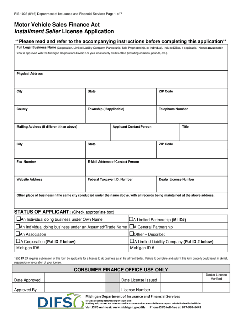  Coast Professional Fis Form 2016