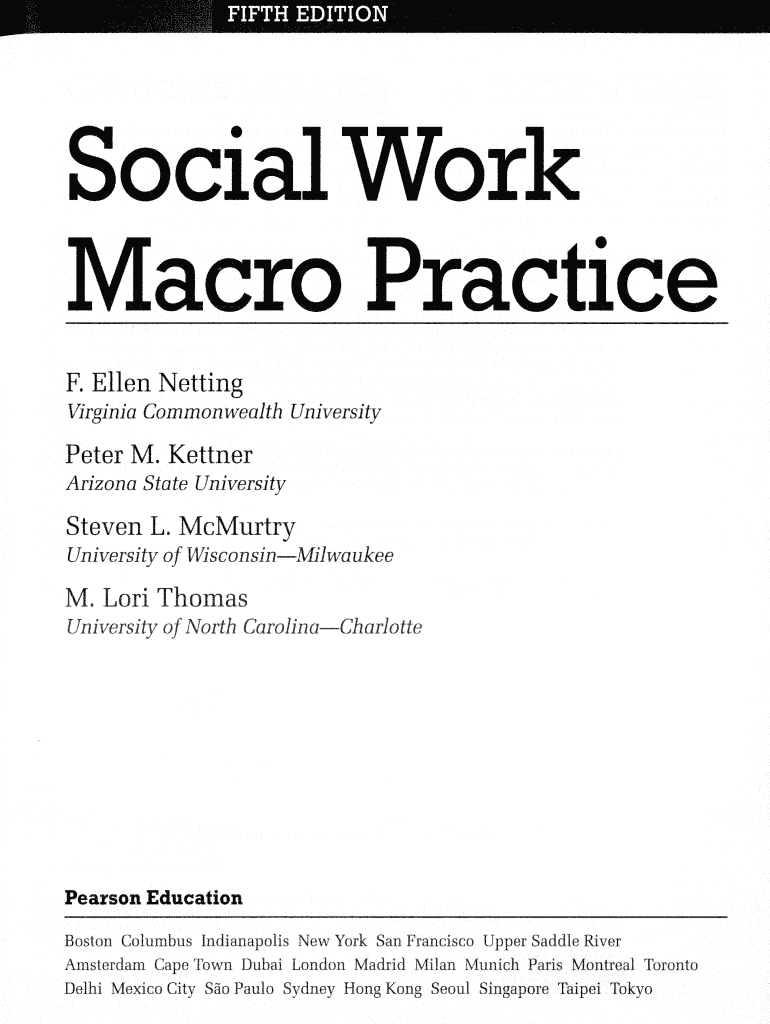 Social Work Macro Practice 6th Edition PDF  Form