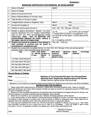 Pmss Renewal Annexure 1  Form