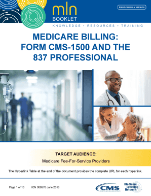 Get and Sign Cms Form Billing 2018-2022