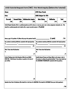 Trf Avid  Form