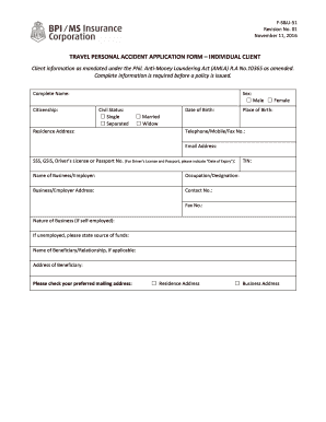 Bpi Ms Insurance Form