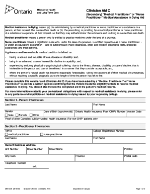 Clinician Aid C Form