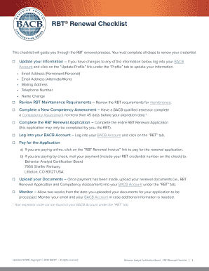 Rbt Renewal Application  Form