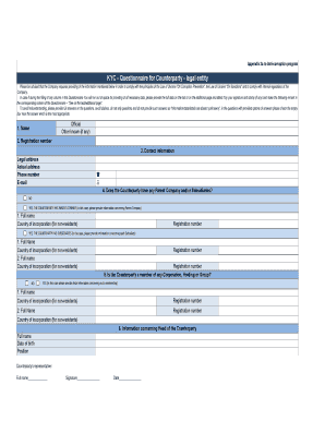 Kyc Questionnaire PDF  Form