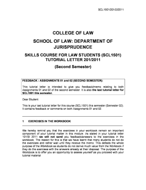 Scl1501 Assignment 2  Form