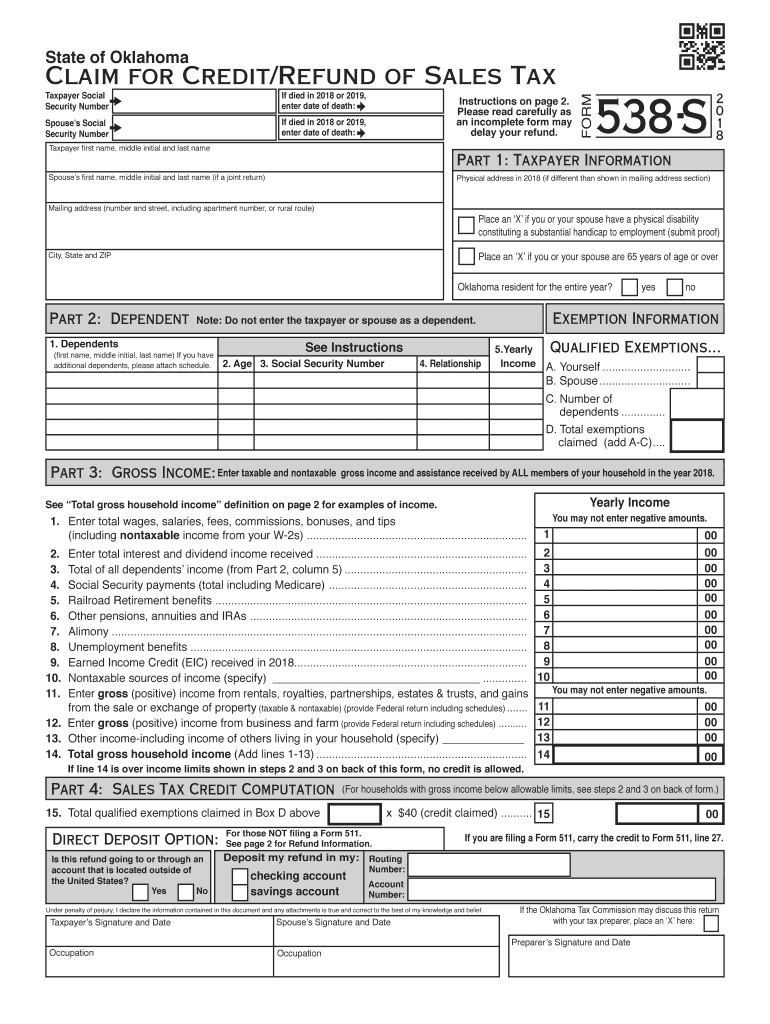 Get and Sign 538 Form 2018