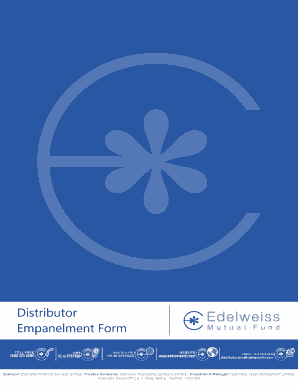 Edelweiss Mutual Fund Empanelment Online  Form