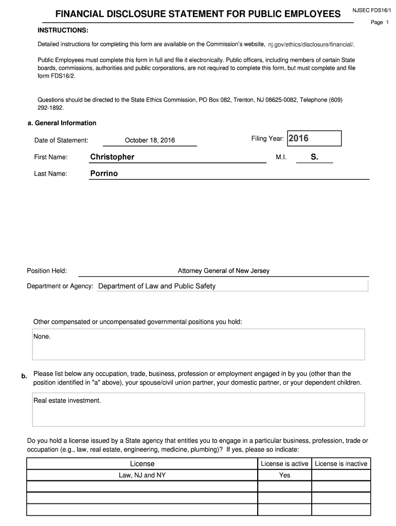  NJ Form NJSEC FDS 2019-2024