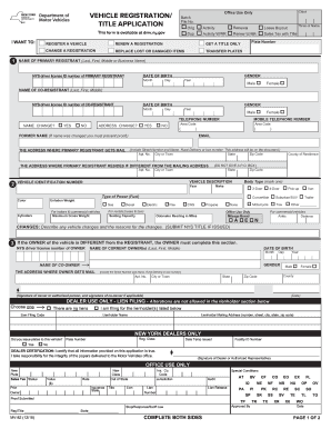 Mv82 PDF New York State Department of Motor Vehicles DMV  Form