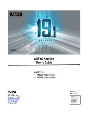 ANSYS Additive Desktop User&#039;s Guide  Form