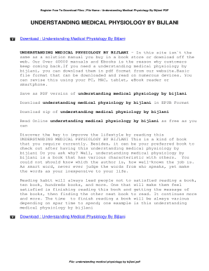 Bijlani Physiology PDF  Form