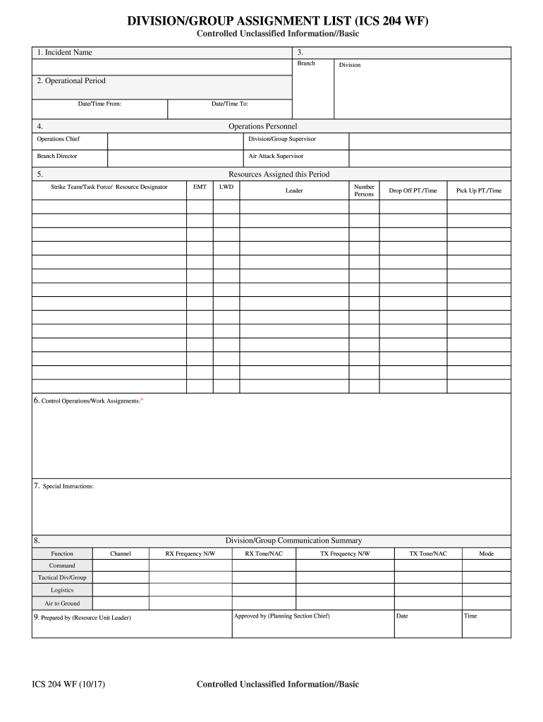 Ics 204  Form