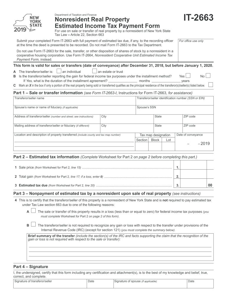  it 2663 Form No No Download Needed Needed 2019