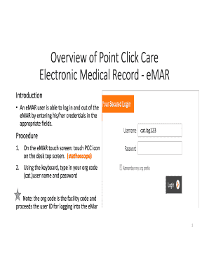 Point Click Care Cheat Sheet  Form