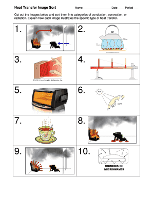 Heat Transfer Image Sort Answer Key  Form