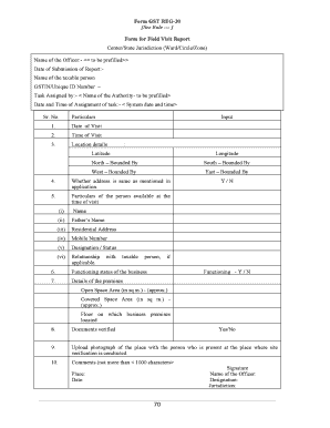 Form Gst Reg 30 in Excel